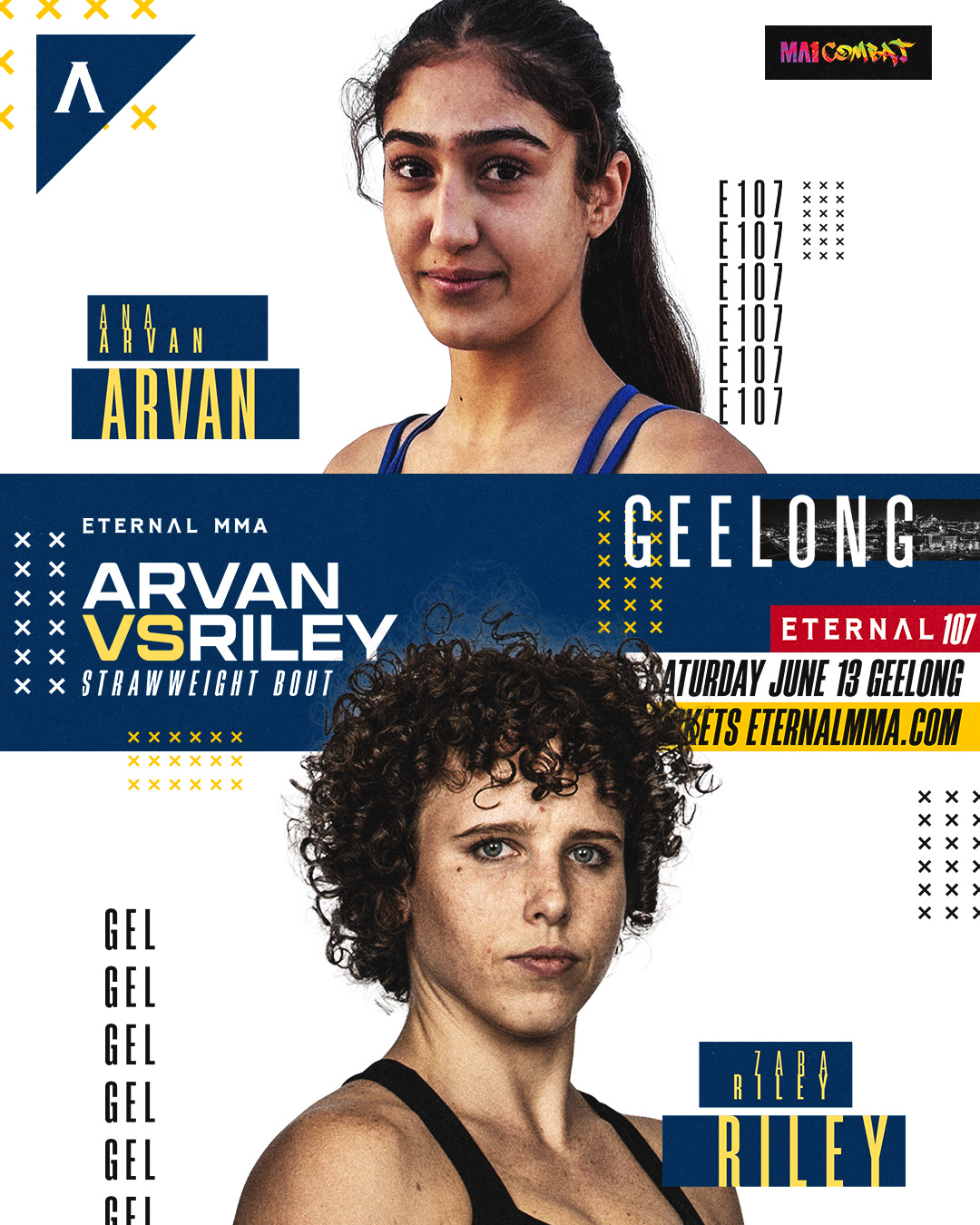 Eternal MMA 107: Arvan vs Riley poster