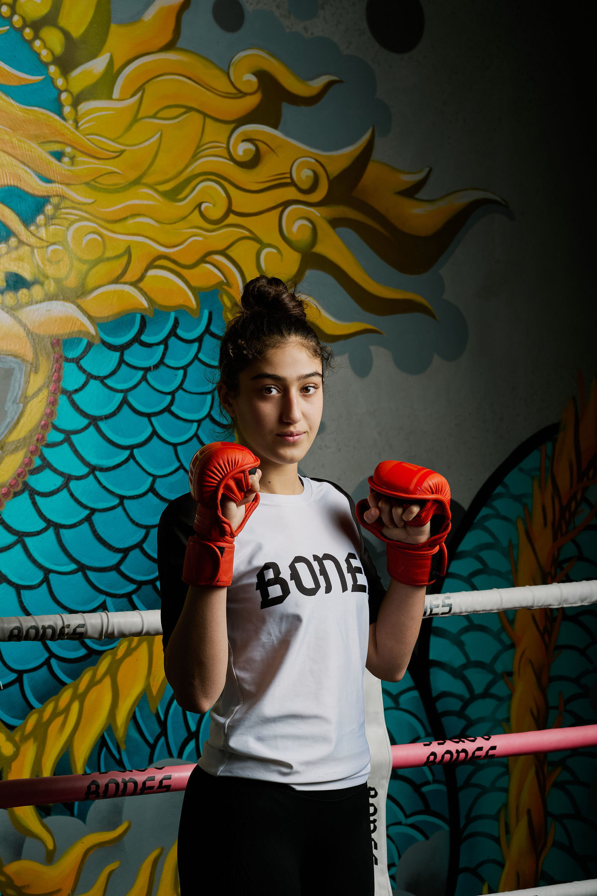 Ana Arvan in fighting stance